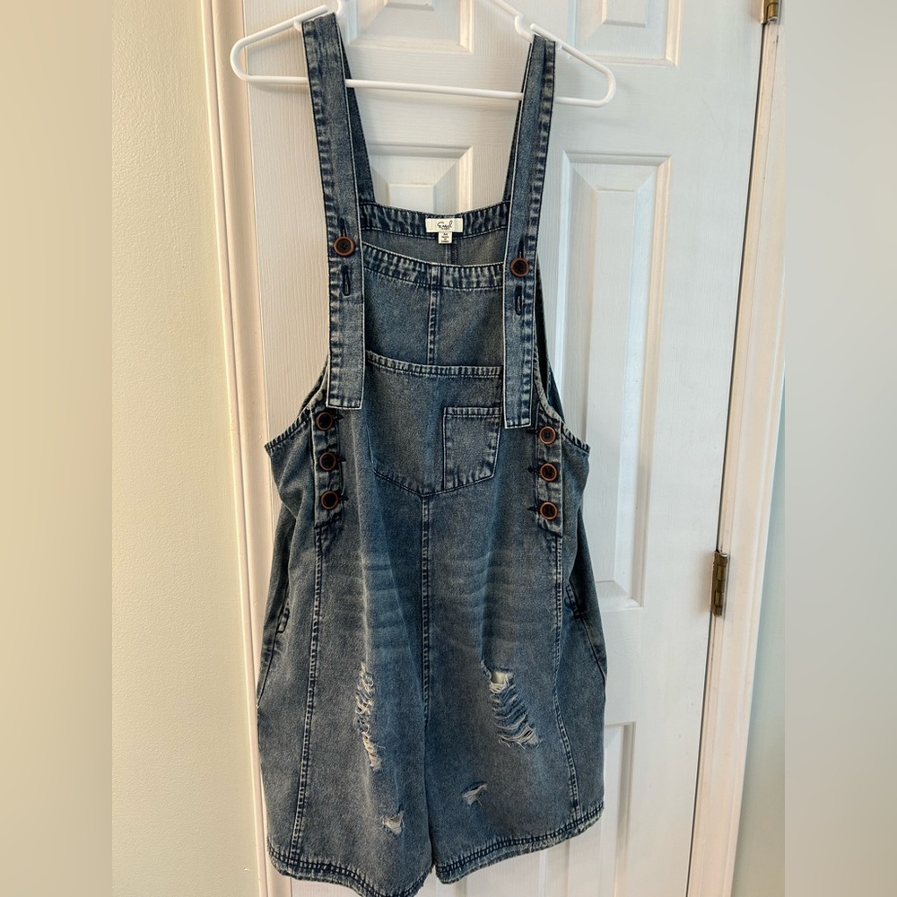 Boho Denim Romper